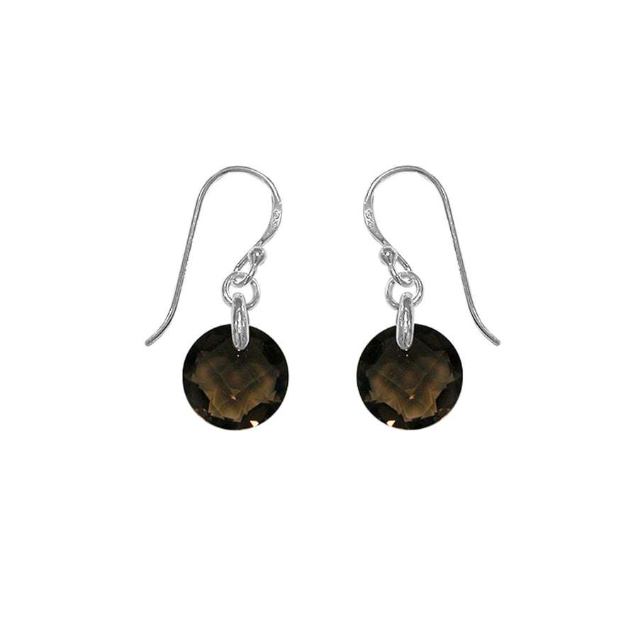 Round Gemstone Dangle Earrings (SV 422)