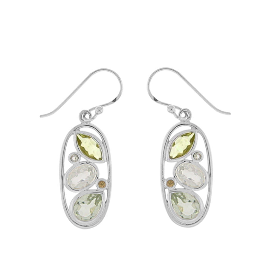 Gemstone Classic Dangle Earrings (SV 430)