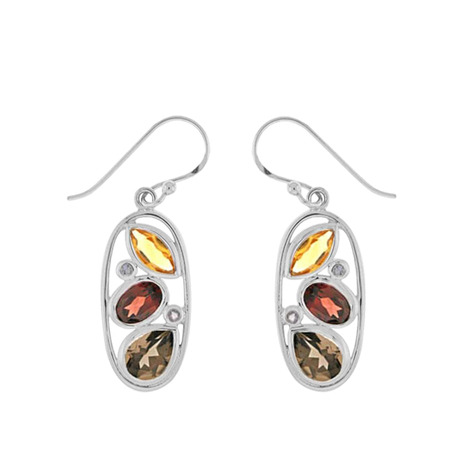 Gemstone Classic Dangle Earrings (SV 430)