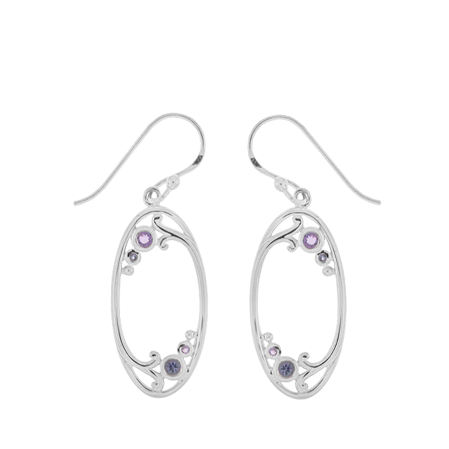 Gemstone Classic Dangle Earrings (SV 432)