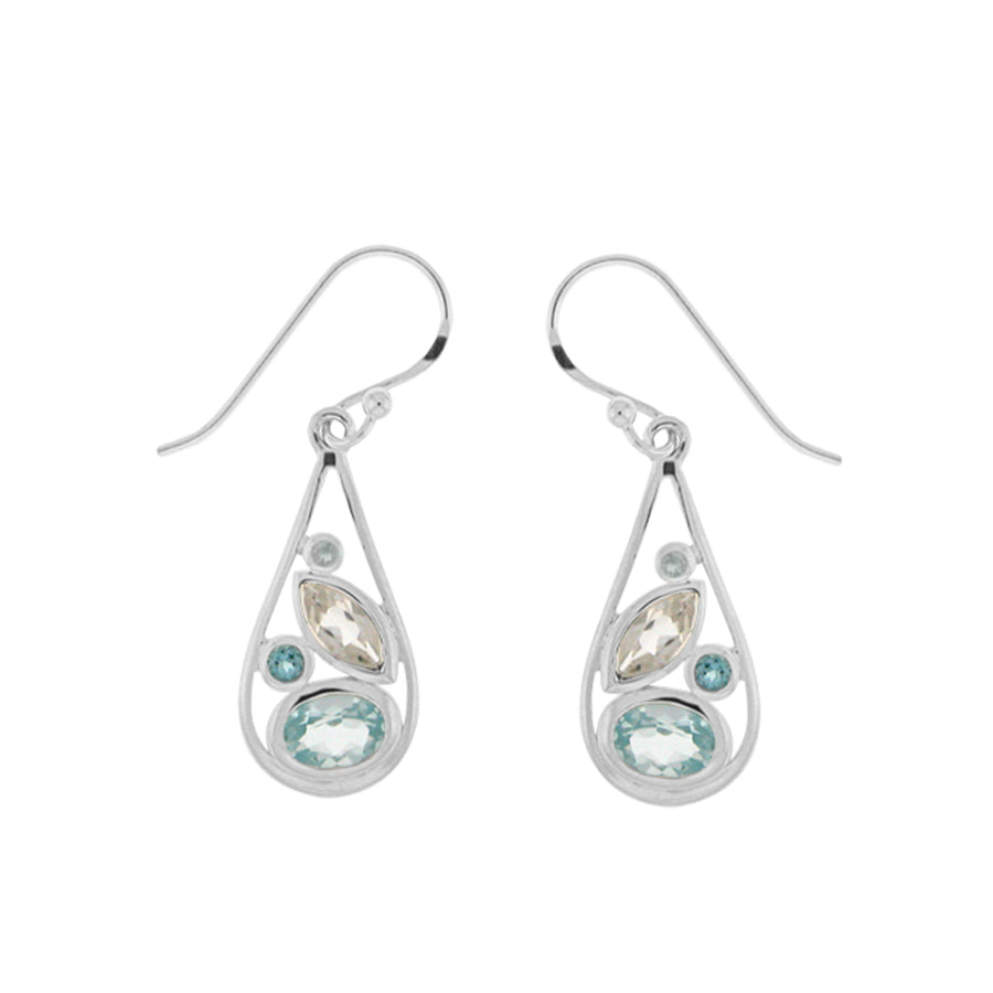 Gemstone Classic Dangle Earrings (SV 435)
