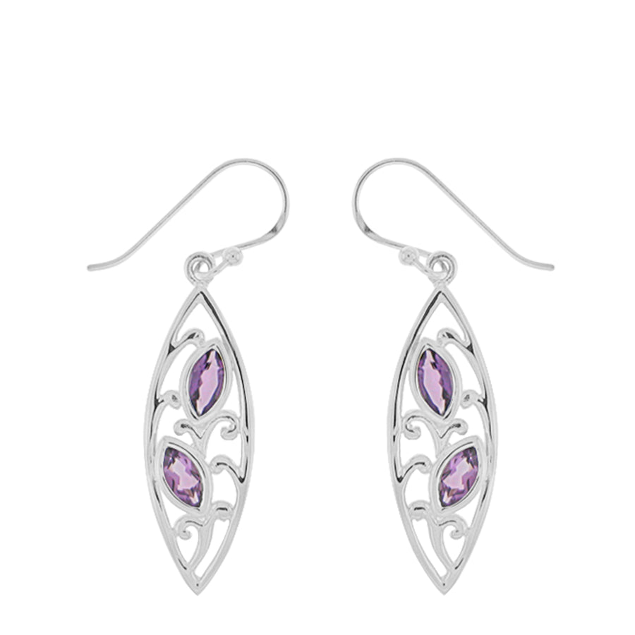 Gemstone Classic Dangle Earrings (SV 436)