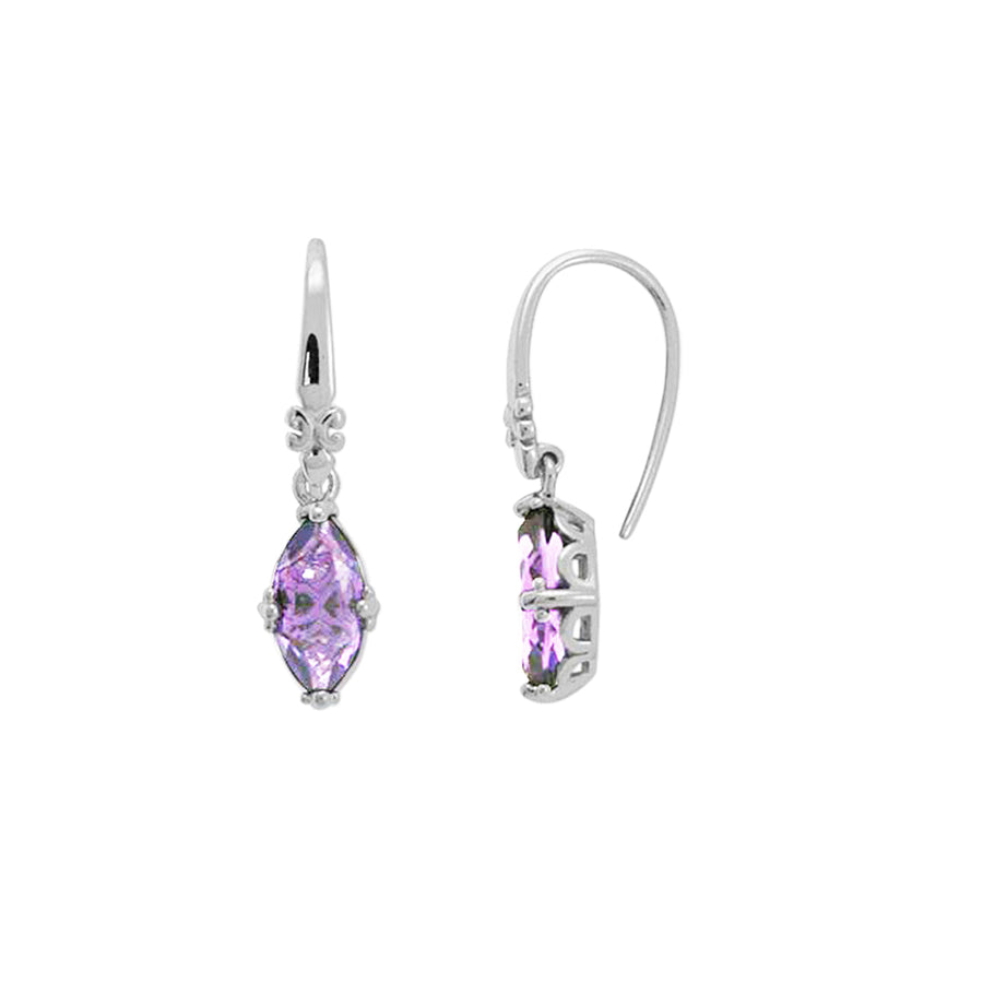 Marquise Gemstone Dangle Earrings (SV 487)