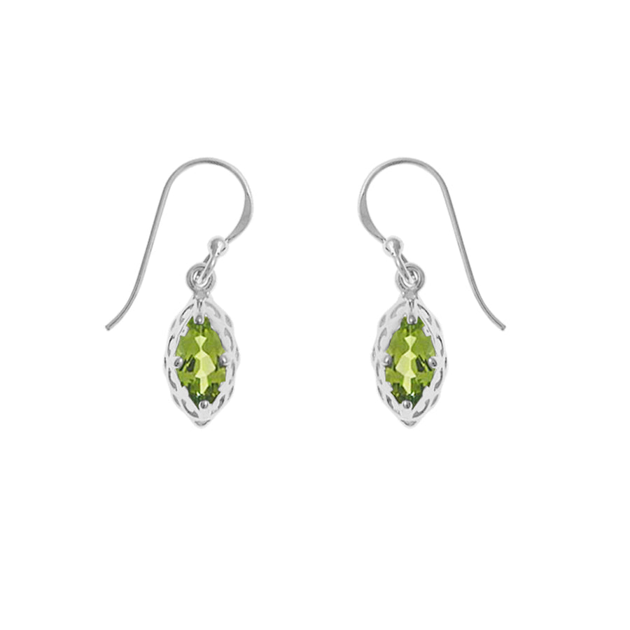 Marquise Gemstone Dangle Earrings (SV 494)