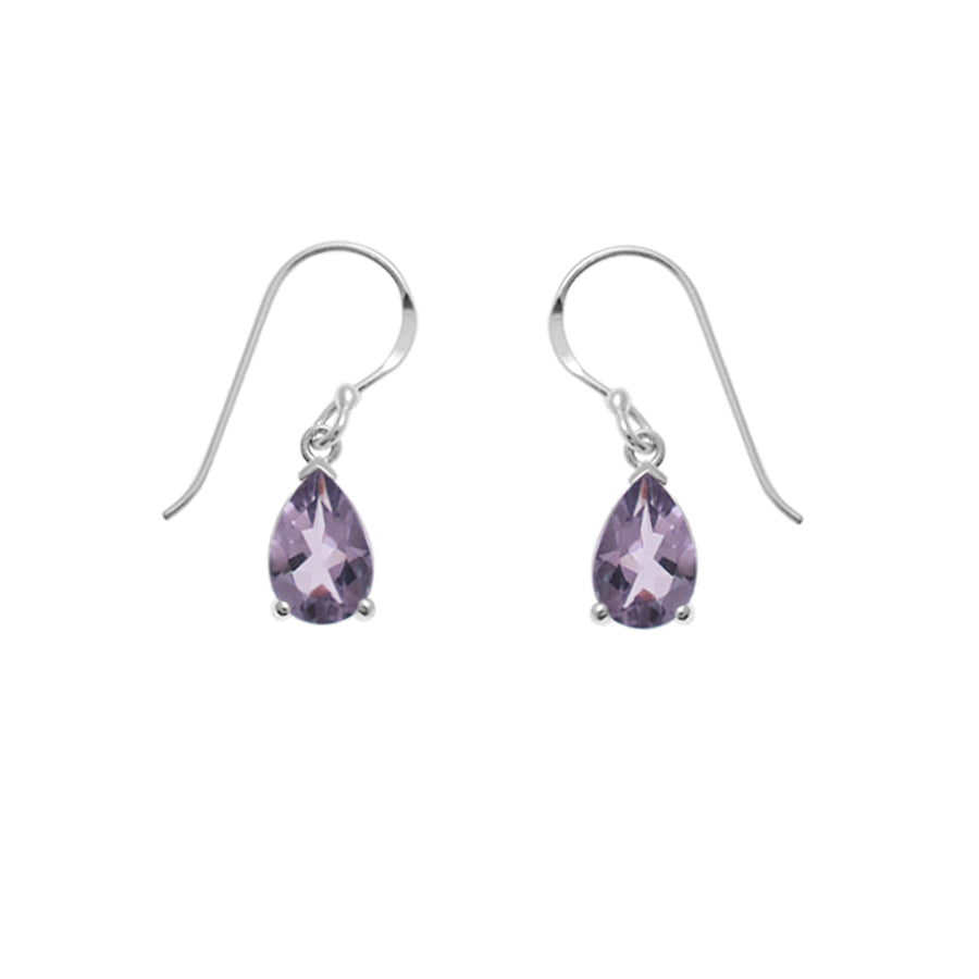 Pear Gemstone Dangle Earrings (SV 519)