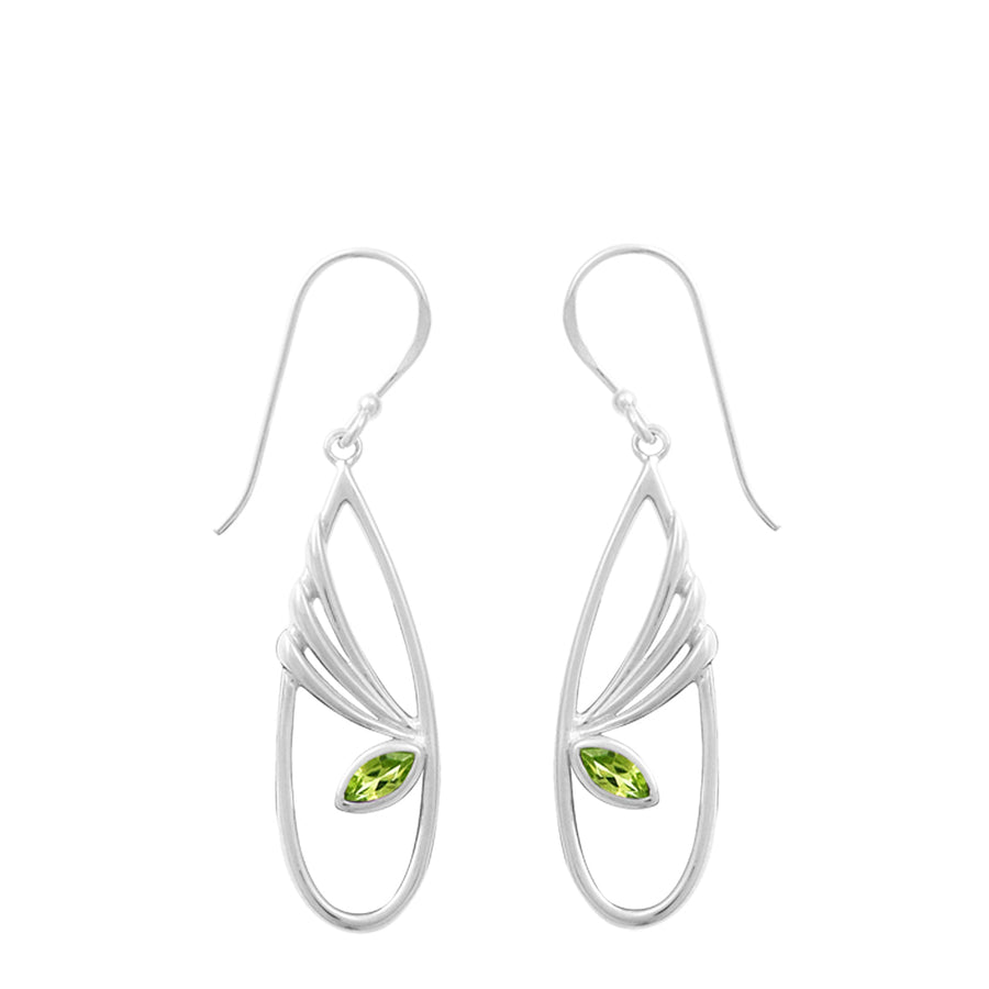 Marquise Gemstone Dangle Earrings (SV 576)