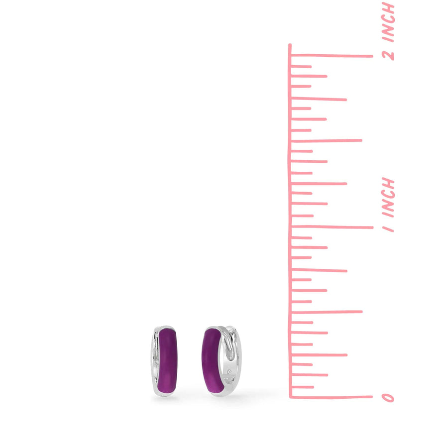Mini Huggie Hoop Earrings | Color Huggie Hoops | Boma Jewelry