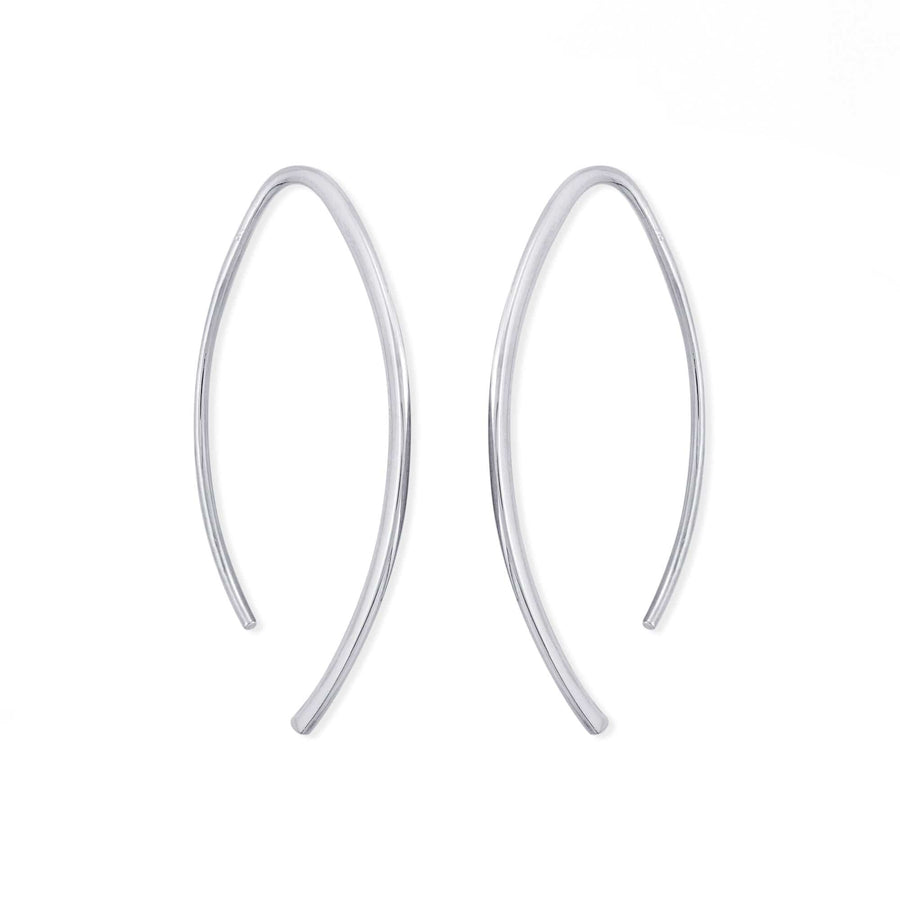 Pull Through Hoop Earrings | Hoops Curved | Boma Jewelry