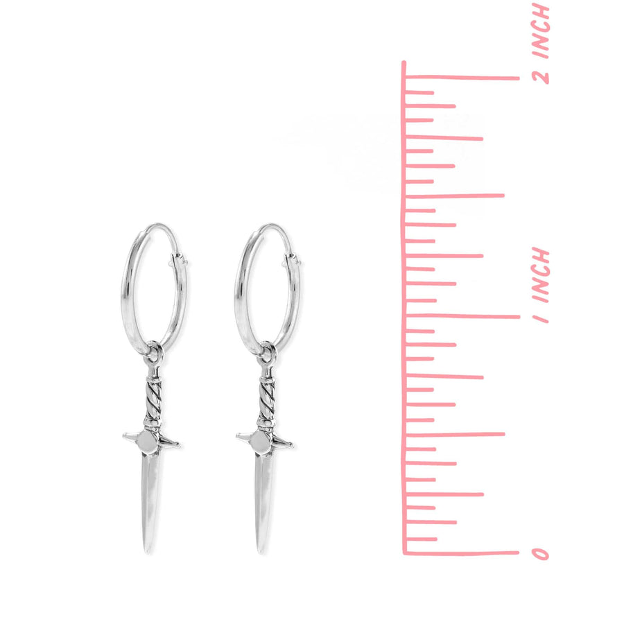 Dagger Hoop Earrings | Dagger Hoops | Boma Jewelry