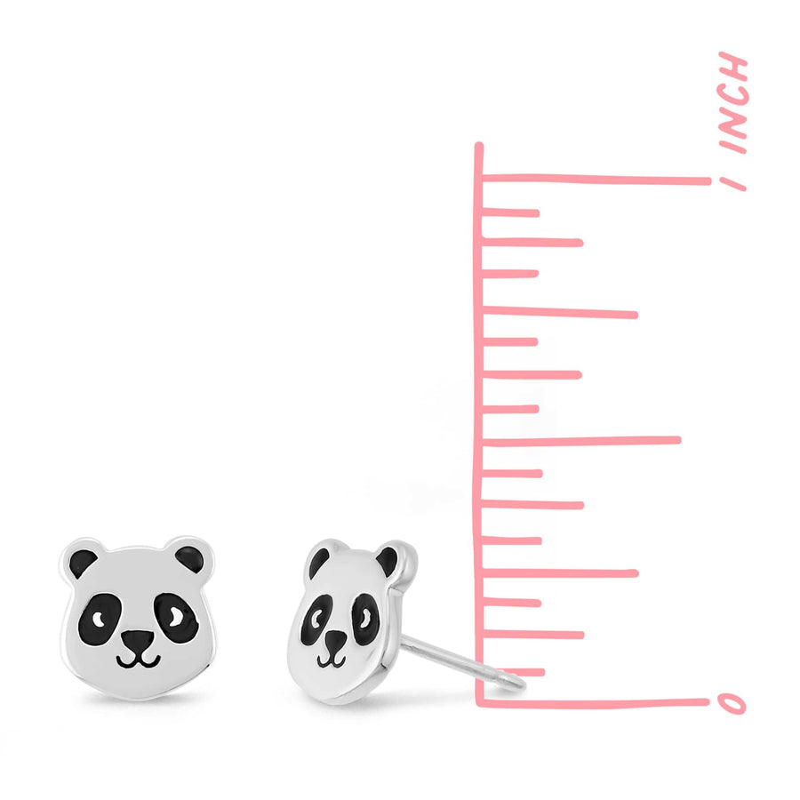 Panda Bear Studs (EA 2110BK)