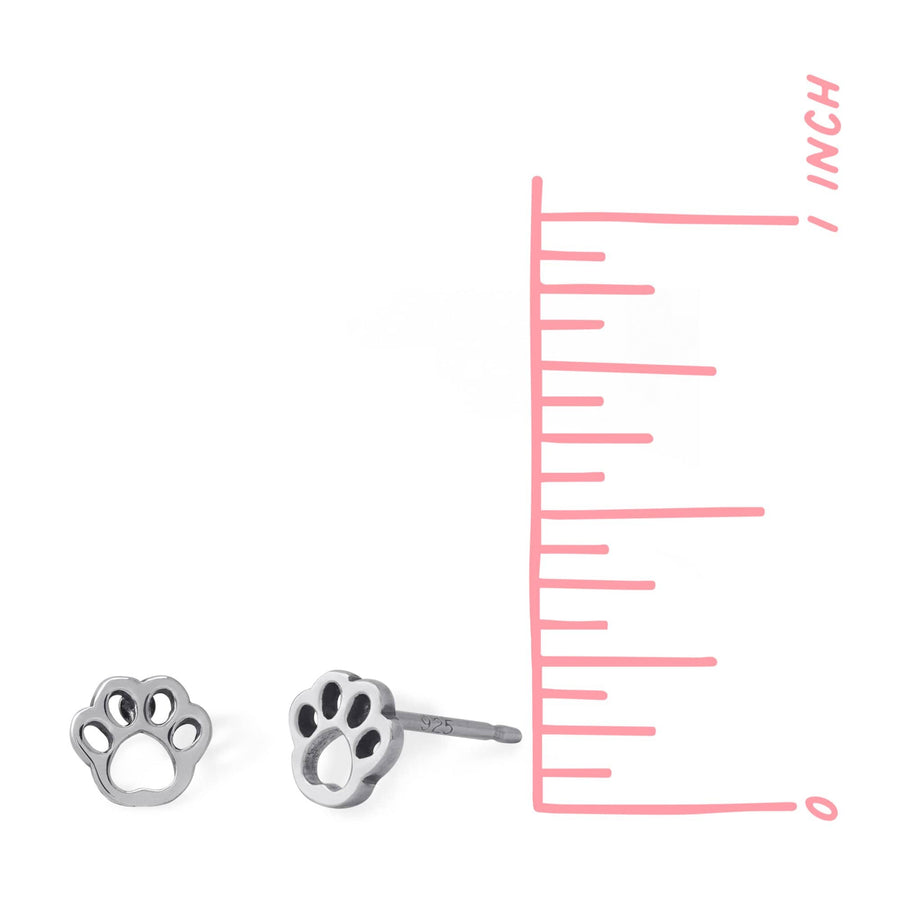 Boma New Earrings Puppy Dog Paw Studs