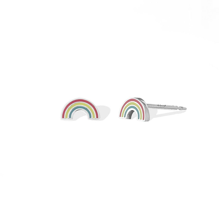 Boma New Earrings Rainbow Color Studs