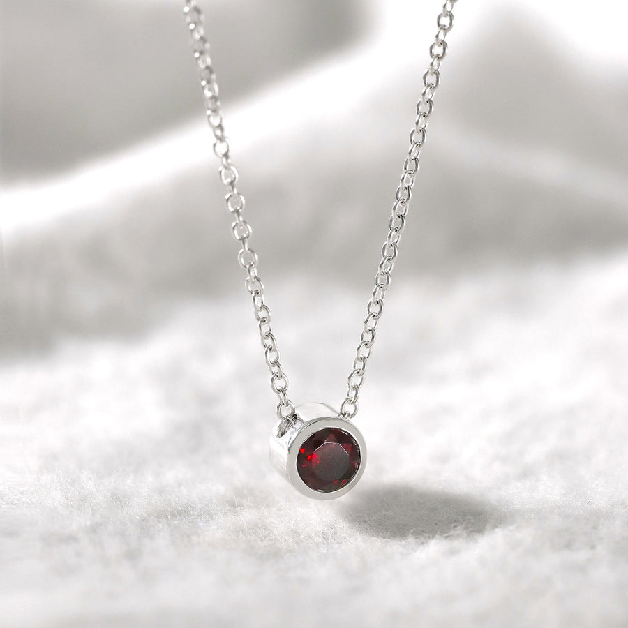 Birthstone Pendant Necklace |  Birthstone Necklace | Boma Jewelry